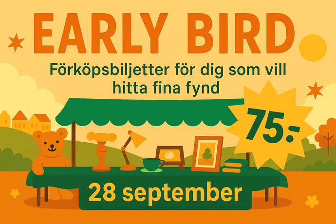 Early Bird - Superfynda den 28 september!